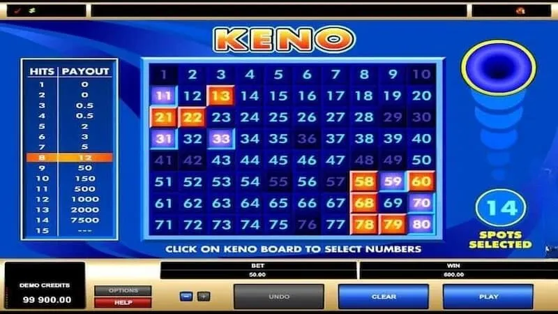 Giới thiệu về xổ số Keno MB66
